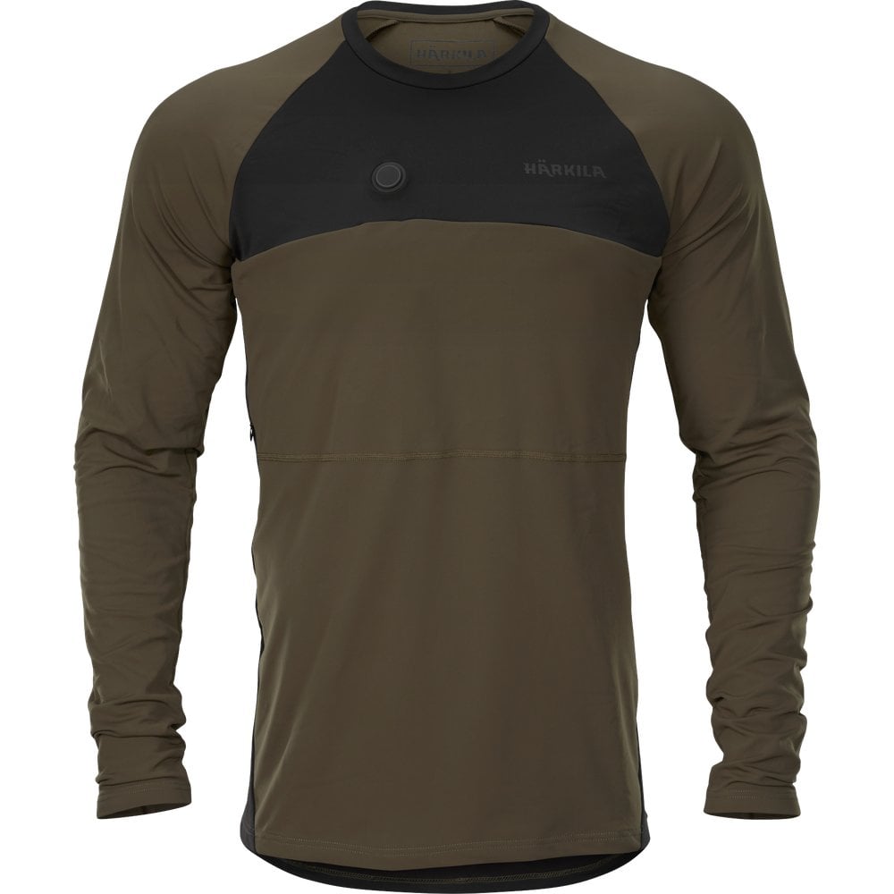 Heat Usb-C Långärmad T-Shirt Willow Green/Black