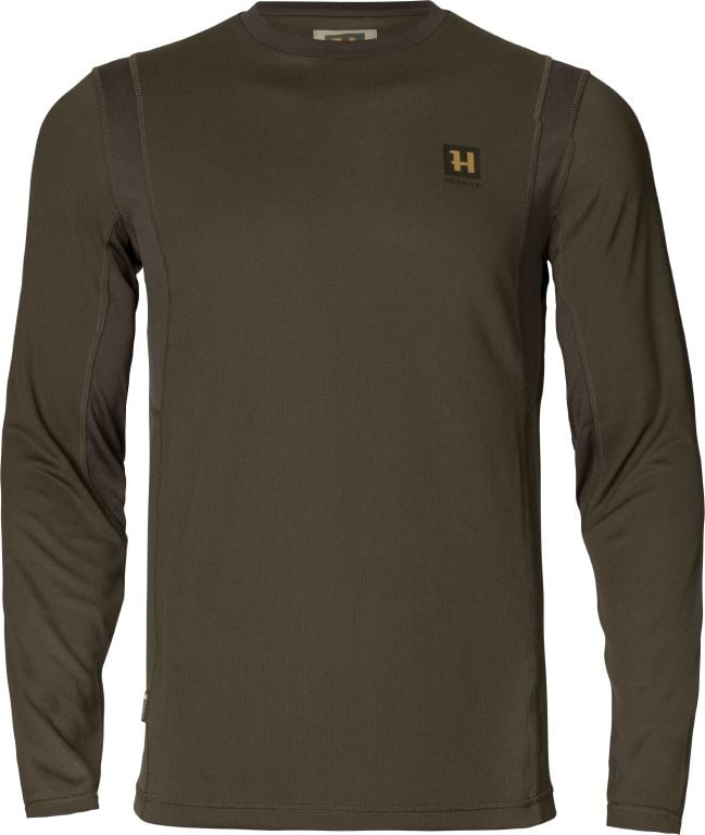 Hunter L/S T-Shirt Hunting Green/Shadow Brown