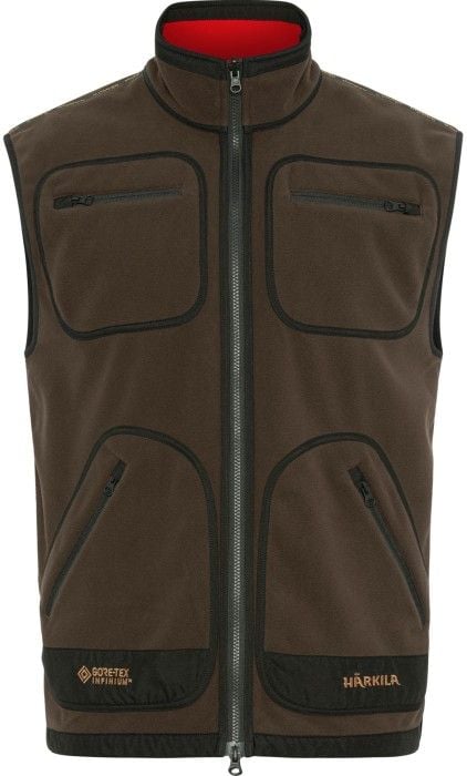 Kamko Fleece Vest Brown/Red