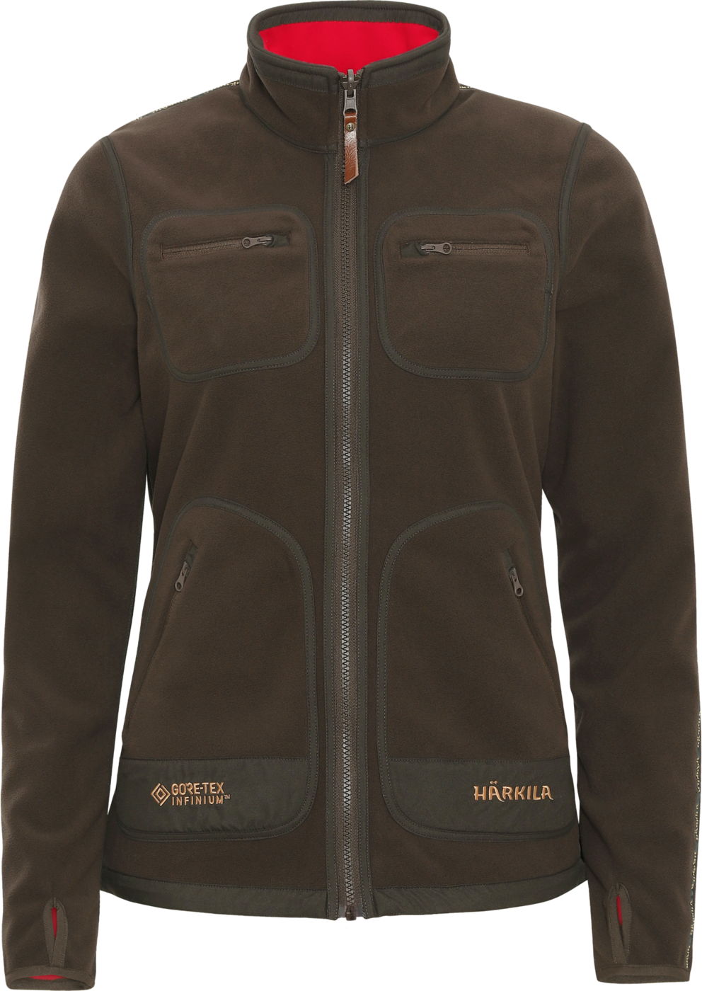 Kamko Fleece Women Brown/Red
