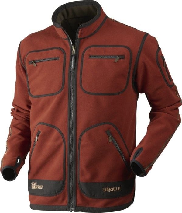 Kamko Windstopper Fleece Jacket Burnt Orange/Shadow Brown