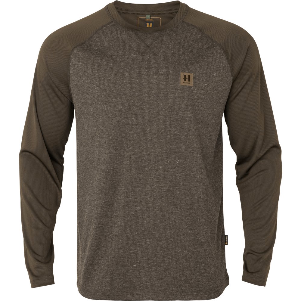 Kodiak Cleverwool Långärmad T-Shirt Dark Hunting Green