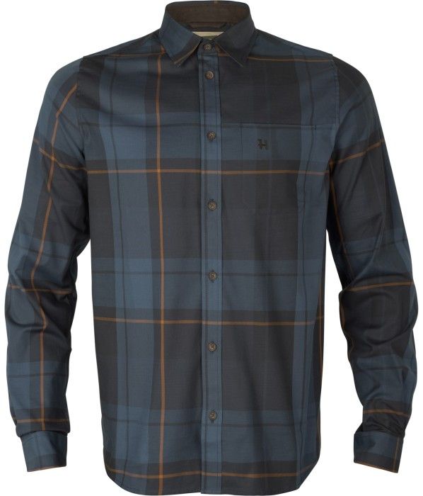 M's Akse Long-Sleeved Shirt Check Blackberry