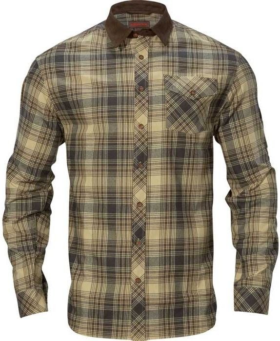 M's Driven Hunt Flannel Shirt Light Teak