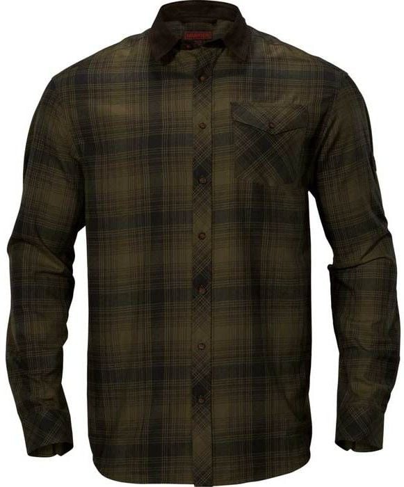 M's Driven Hunt Flannel Shirt Olive Green