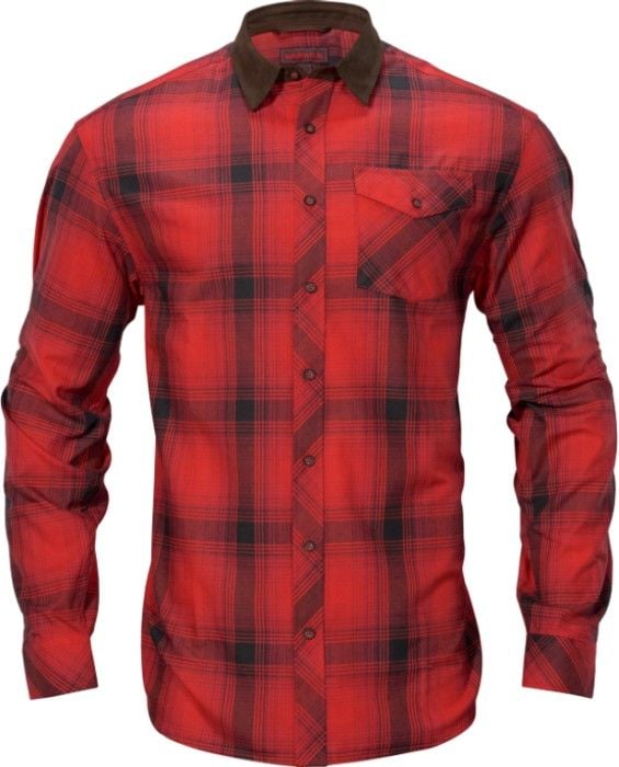 M's Driven Hunt Flannel Shirt Red/Black Check