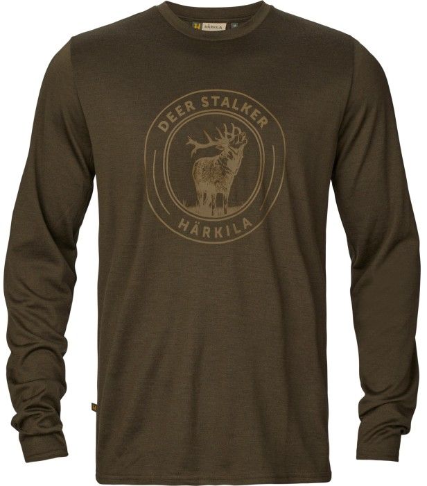 M's Game Long-Sleeved T-Shirt Willow Green Stag