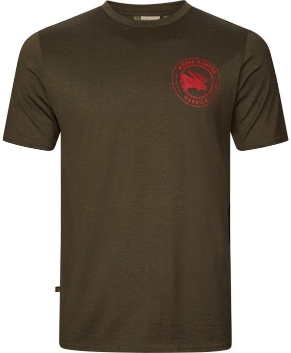 M's Game Short-Sleeved T-Shirt Willow Green Moose
