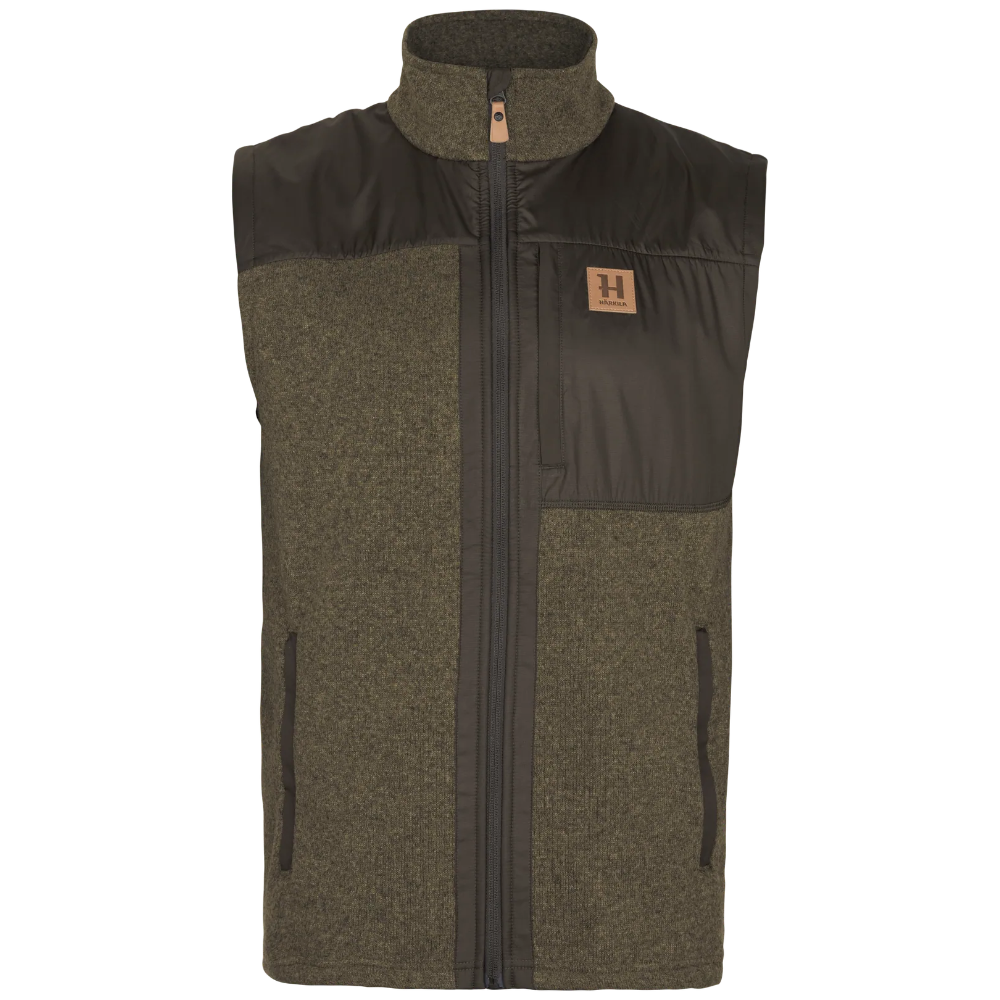 M's Härkila Kalix Fleeceväst Willow Green/Shadow Brown