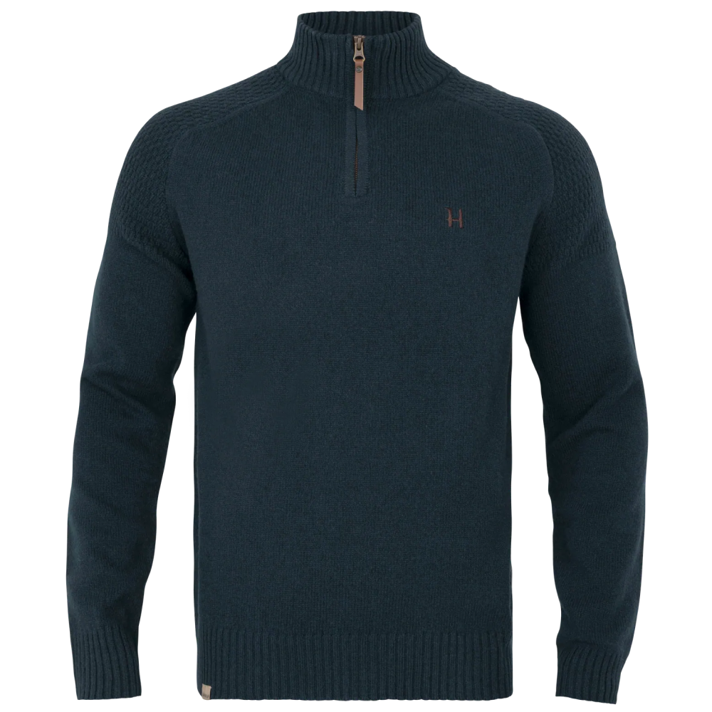 M's Vincent Merino Half Zip Pullover Dark Navy