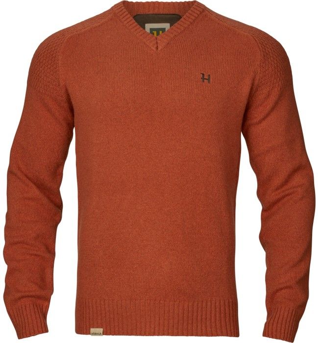 M's Vincent Merino V-Neck Pullover Bombay Brown