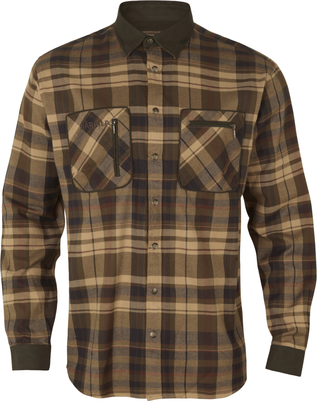 Pajala Skjorte Beige/Brown
