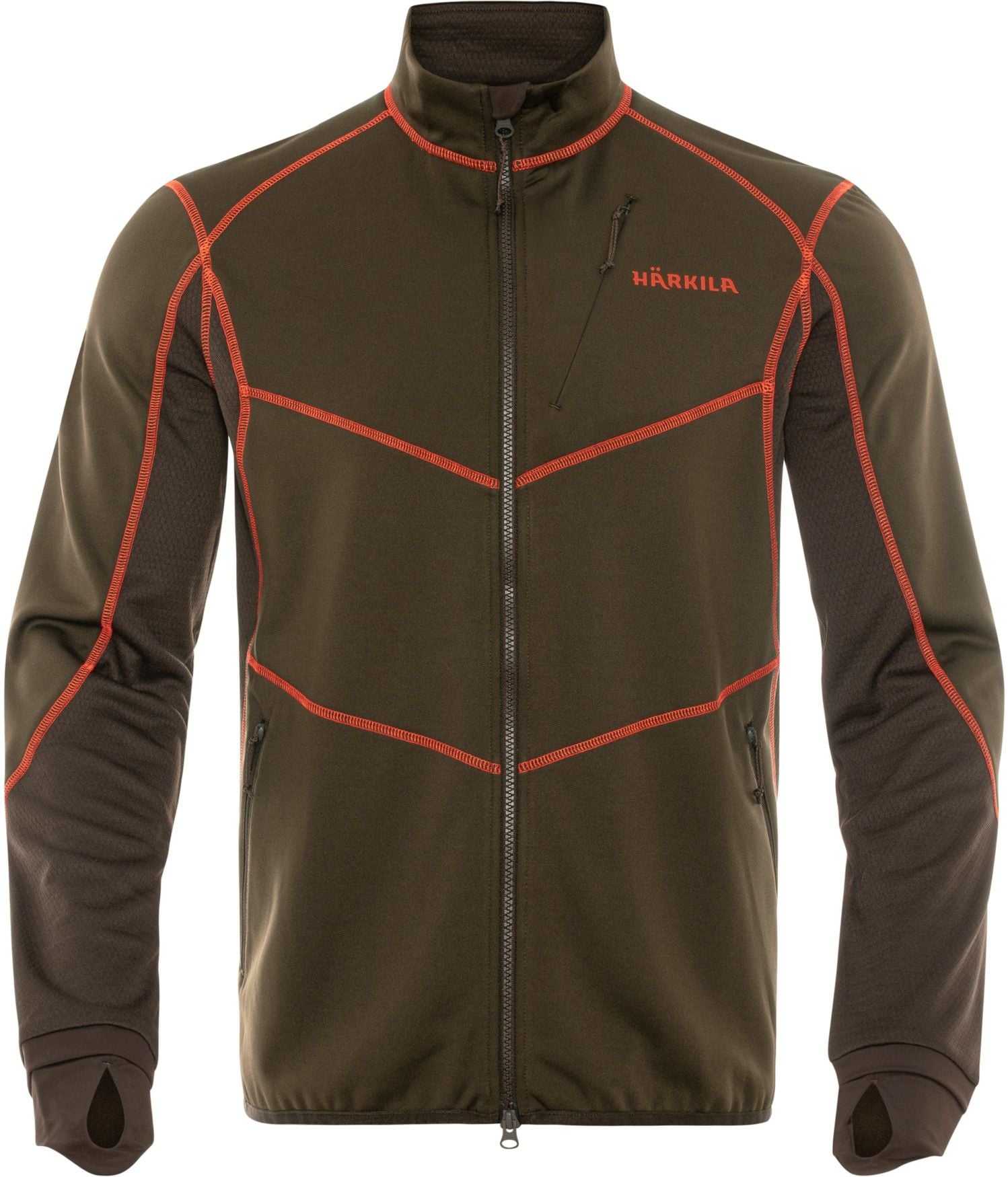Scandinavian Fleece Jacket Willow Green/Shadow Brown