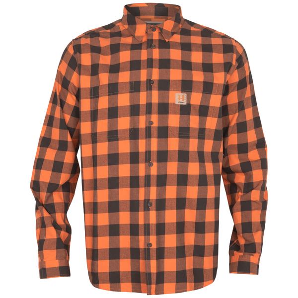 Scandinavian Långärmad Skjorta Mandarin Check