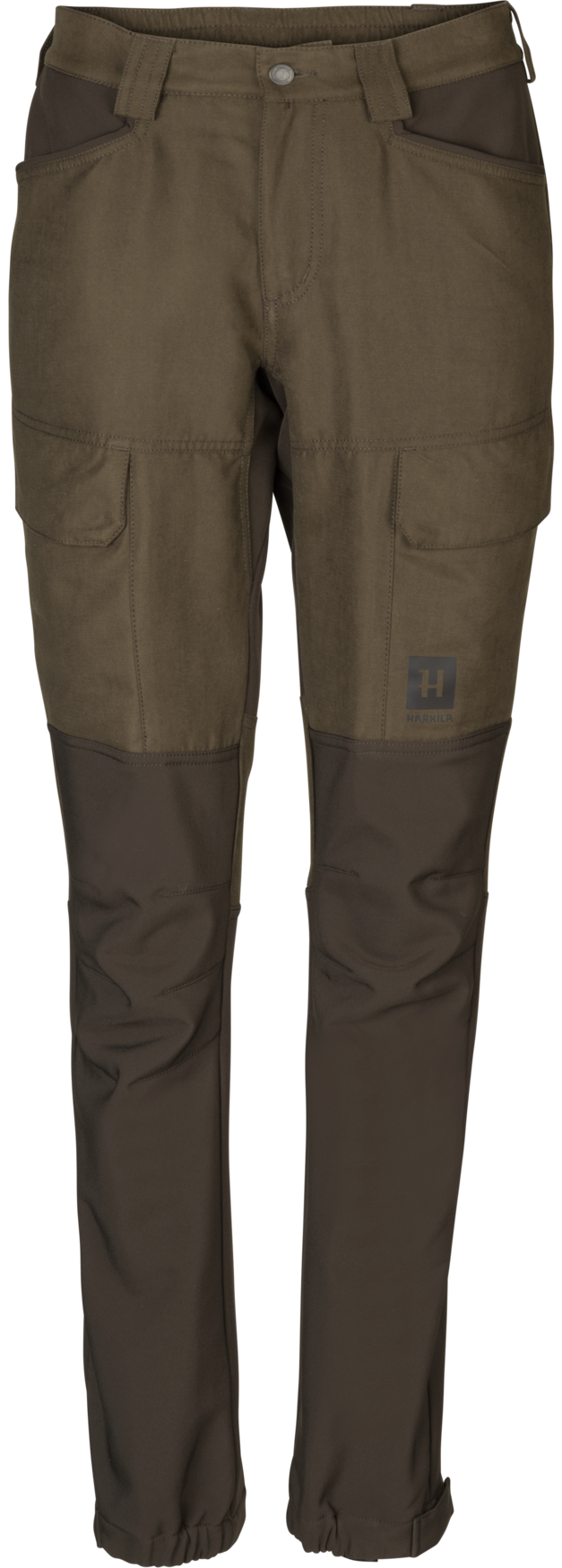 Scandinavian Trousers Women Green/Deep Brown