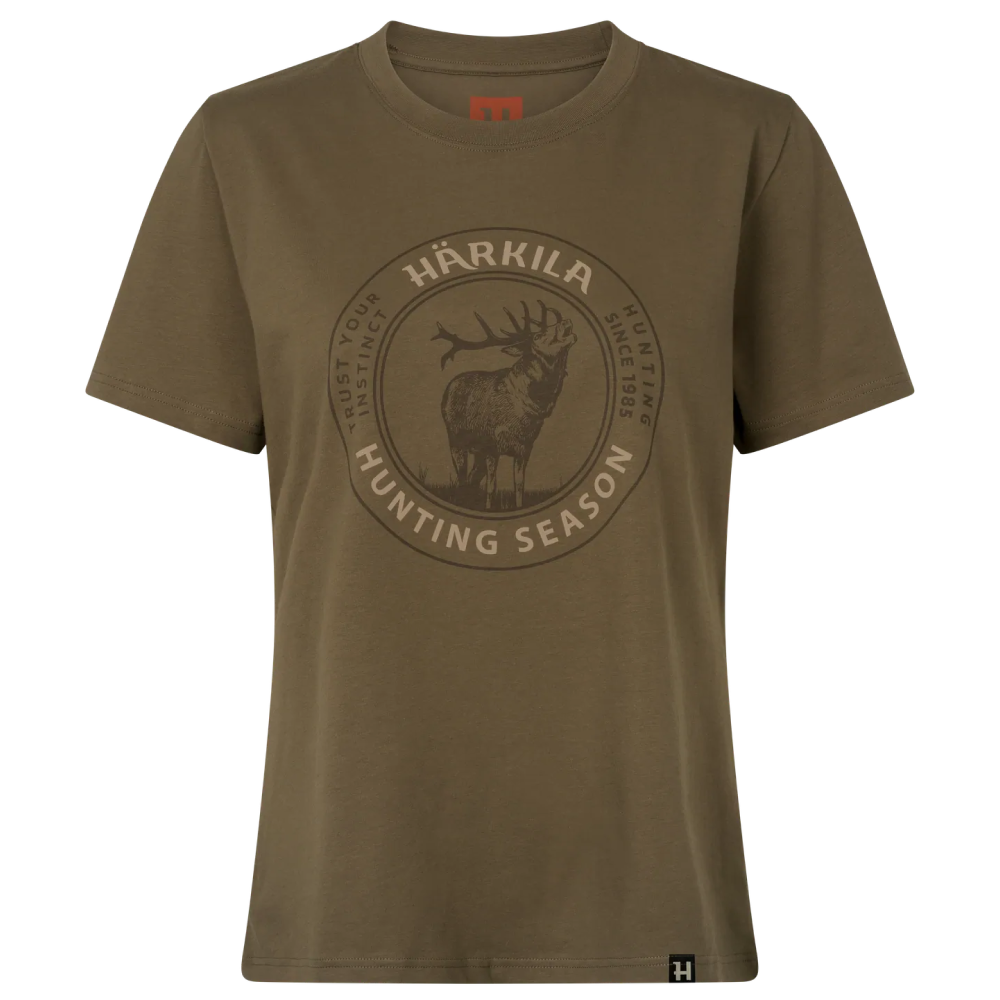 Stag Badge S/S T-Shirt Women Beech