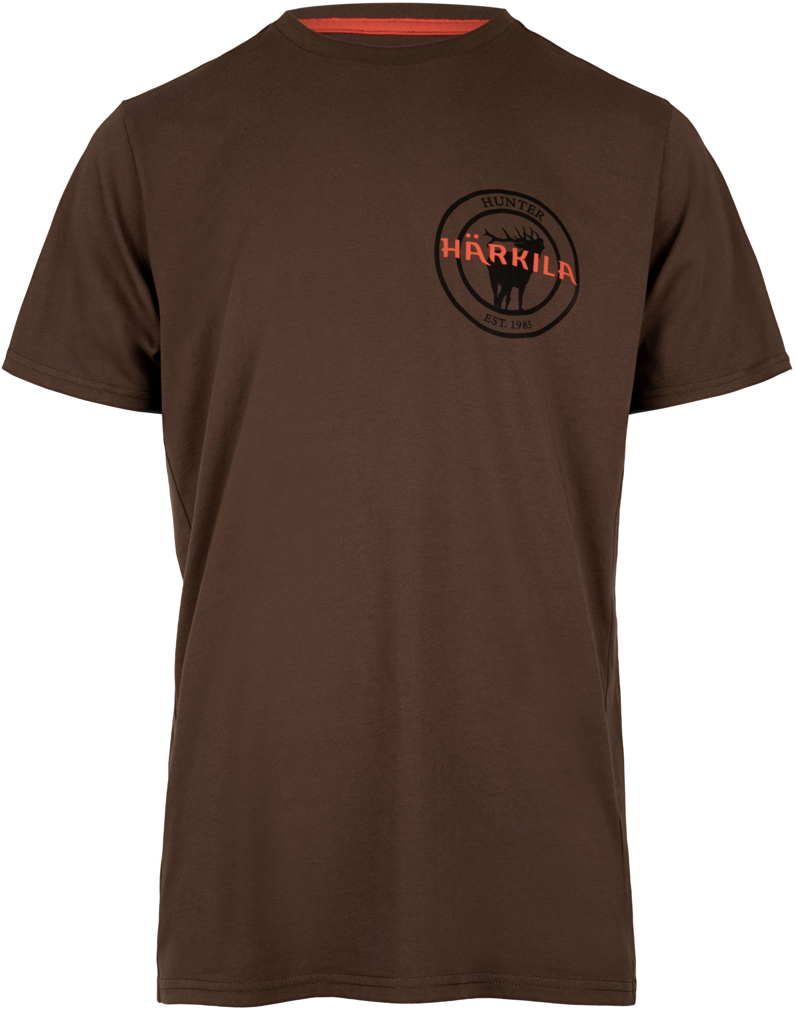 Stag Badge T-shirt Slate Brown