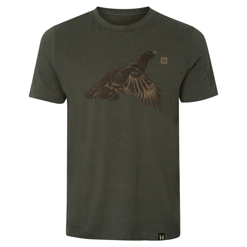 Topp kortermet T-skjorte Forest Night Grouse