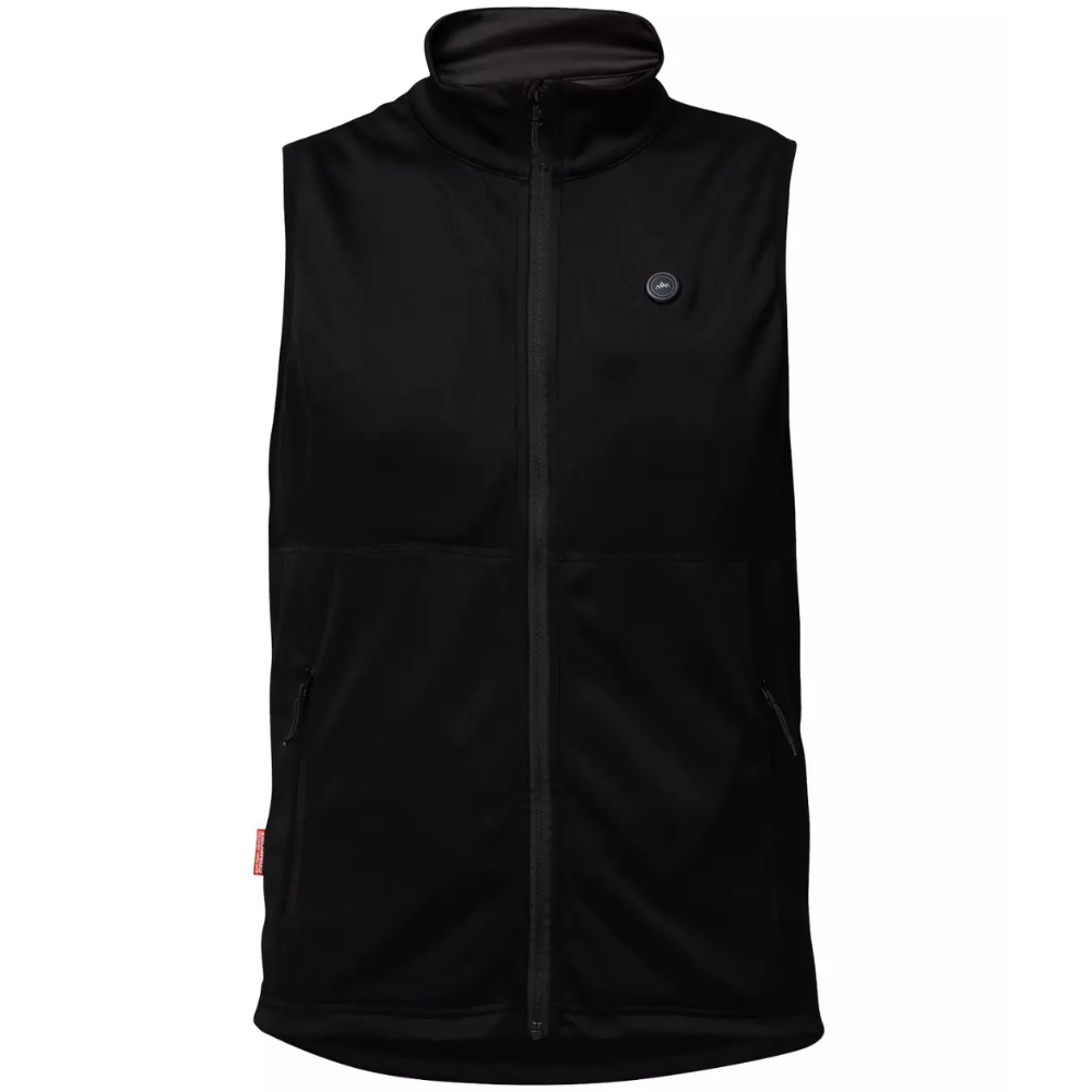 Heated Fleece Vest Mens Black