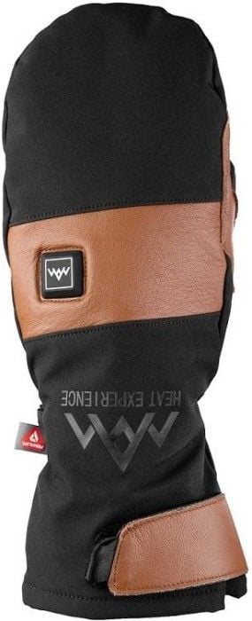 Heated Outdoor Mittens Black Unisex