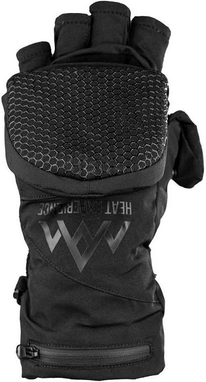 Heated Pullover Mittens Black Unisex