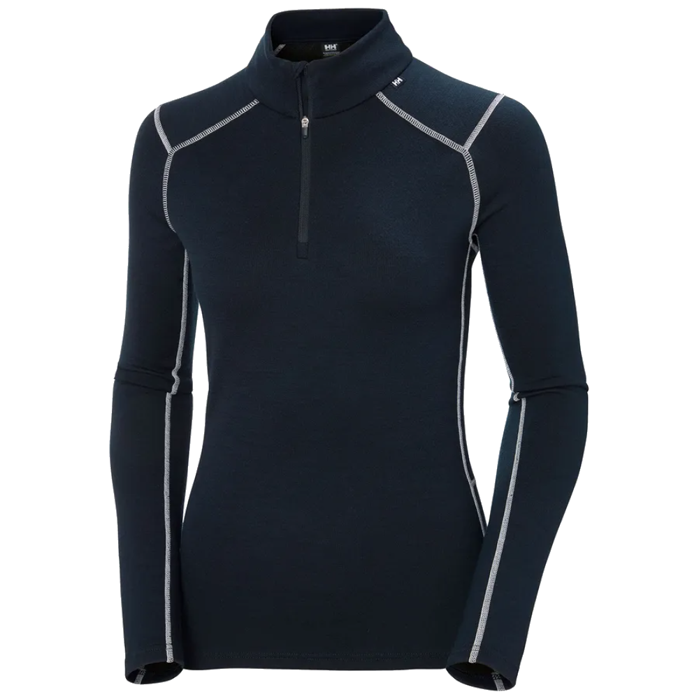 LIFA Merino Midweight 1/2 Zip Dame Marineblå