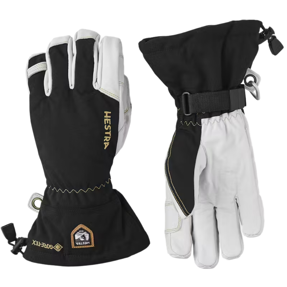Army Leather Gore-Tex 5 Finger Black/Natural Grey