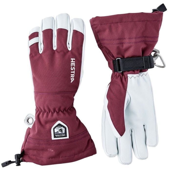 Army Leather Heli Ski 5-finger Bordeaux