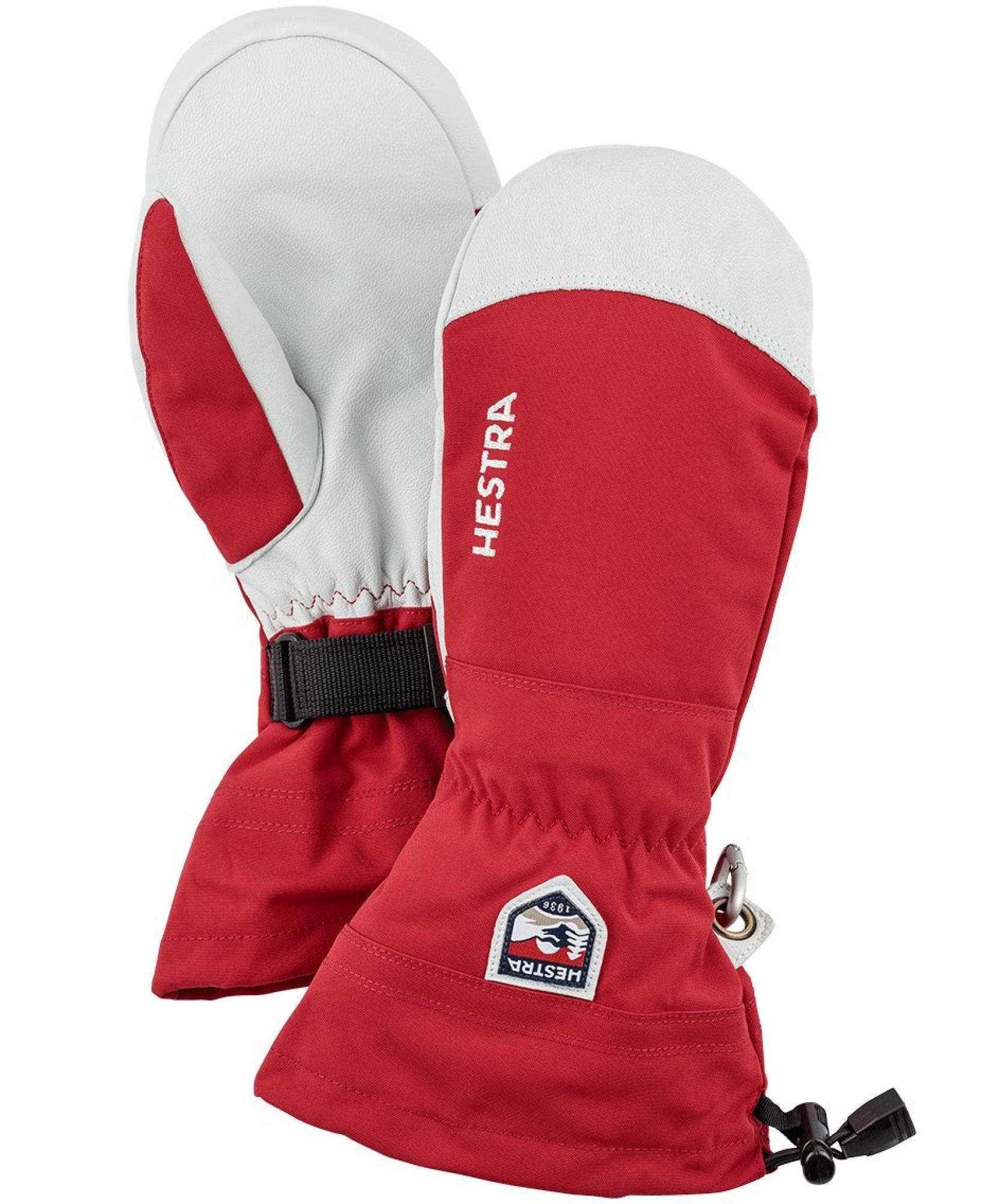 Army Leather Heli Ski Rød