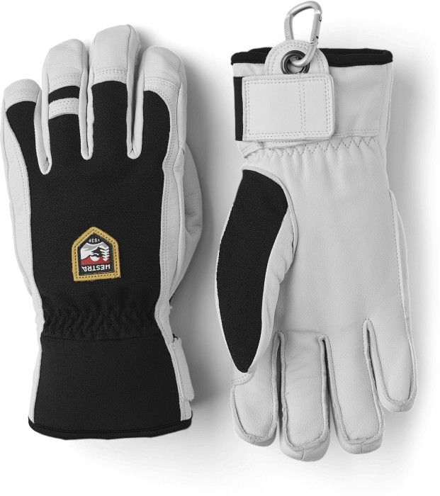 Army Leather Patrol 5-finger Svart