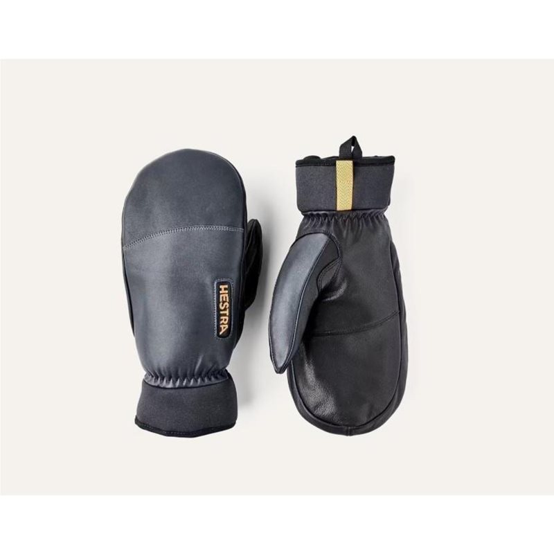 Army Leather Wool Terry -Mitt