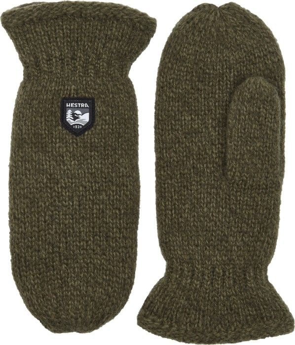 Basic Wool Mitt Oliv