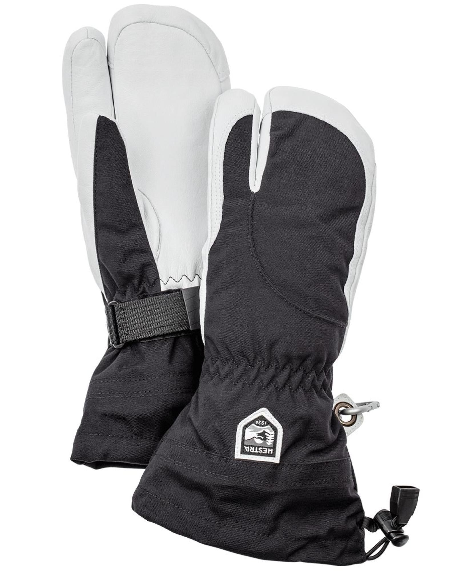 Heli Ski Wmn - 3 finger Svart/Offwhite