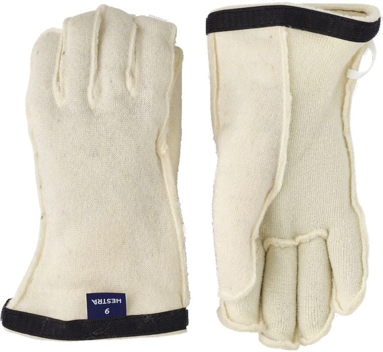 Heli Ski Wool Liner 5-finger Offwhite