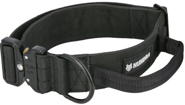 Tactical Dog Collar With Handle Black L