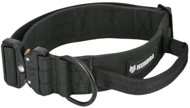 Tactical Dog Collar with Handle Black M