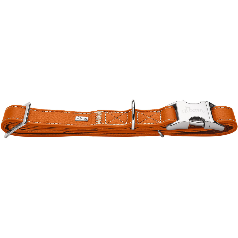 Collar Cannes Alu-Strong 45-65/XL Leather Orange
