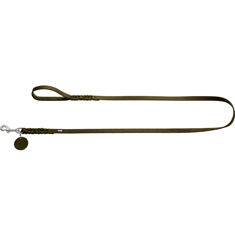 Leash Solid Education 16/200 Leather Olive Green