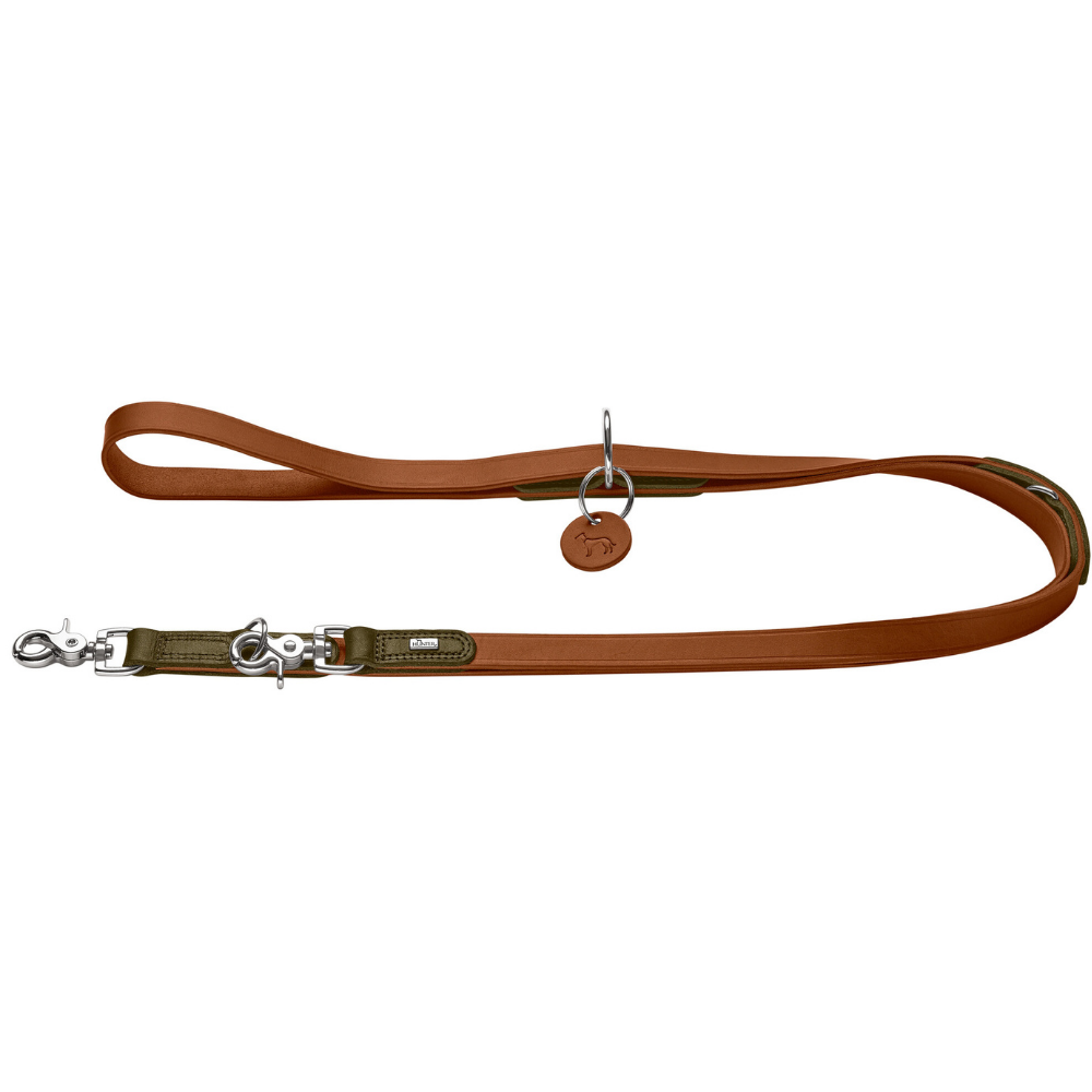 T-Leash Lemvig 20/200 Leather Cognac/Olive Green