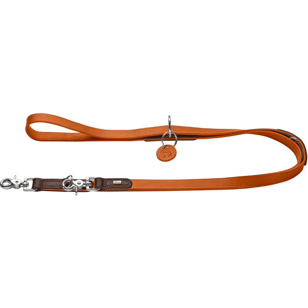 T-Leash Lemvig 20/200 Leather Orange/Dark Brown