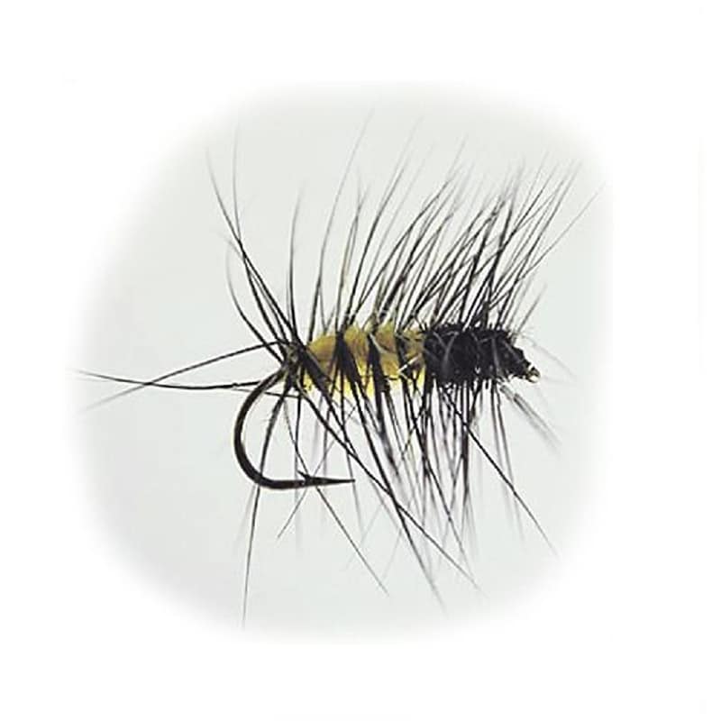 Hurricane Dry Fly B1462 - Superpuppan Black & Yellow Size 14