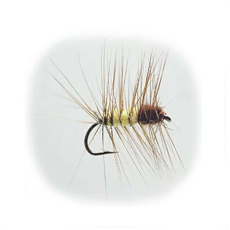 Hurricane Dry Fly B1464 - Superpuppan Brown & Yellow Size 14