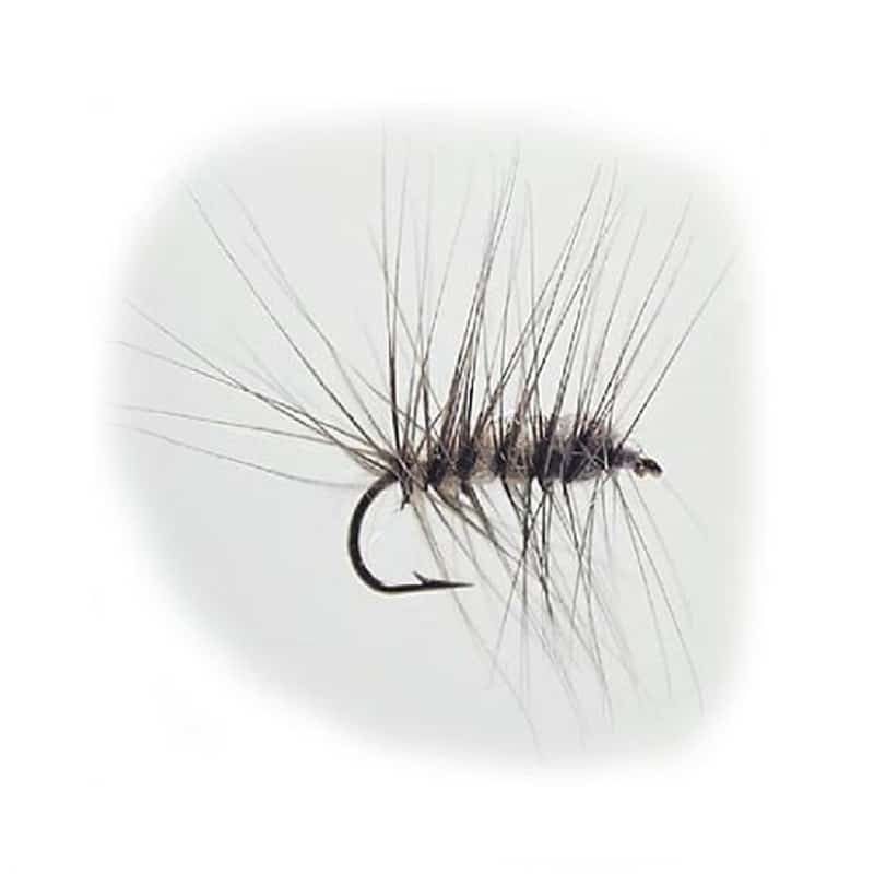 Hurricane Dry Fly B1465 - Superpuppan Grey & White Size 14