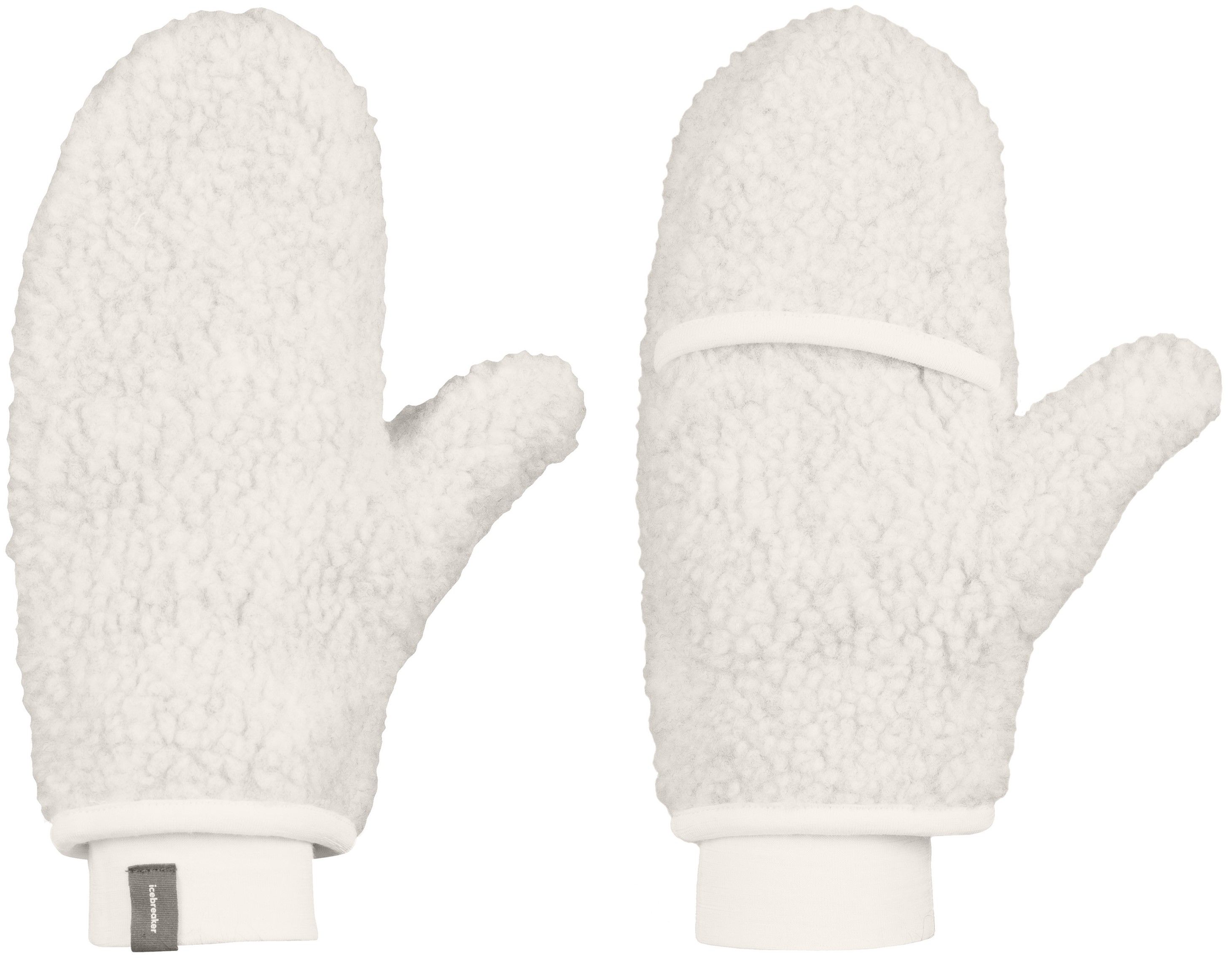 ICL RealFleece Sherpa Mittens HthrGritstone Ecru