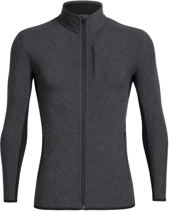 M's Descender LS Zip Jet HTHR/Black