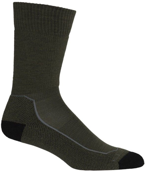 M's Hike+ Medium Crew Loden/Black/Gritstone Heather