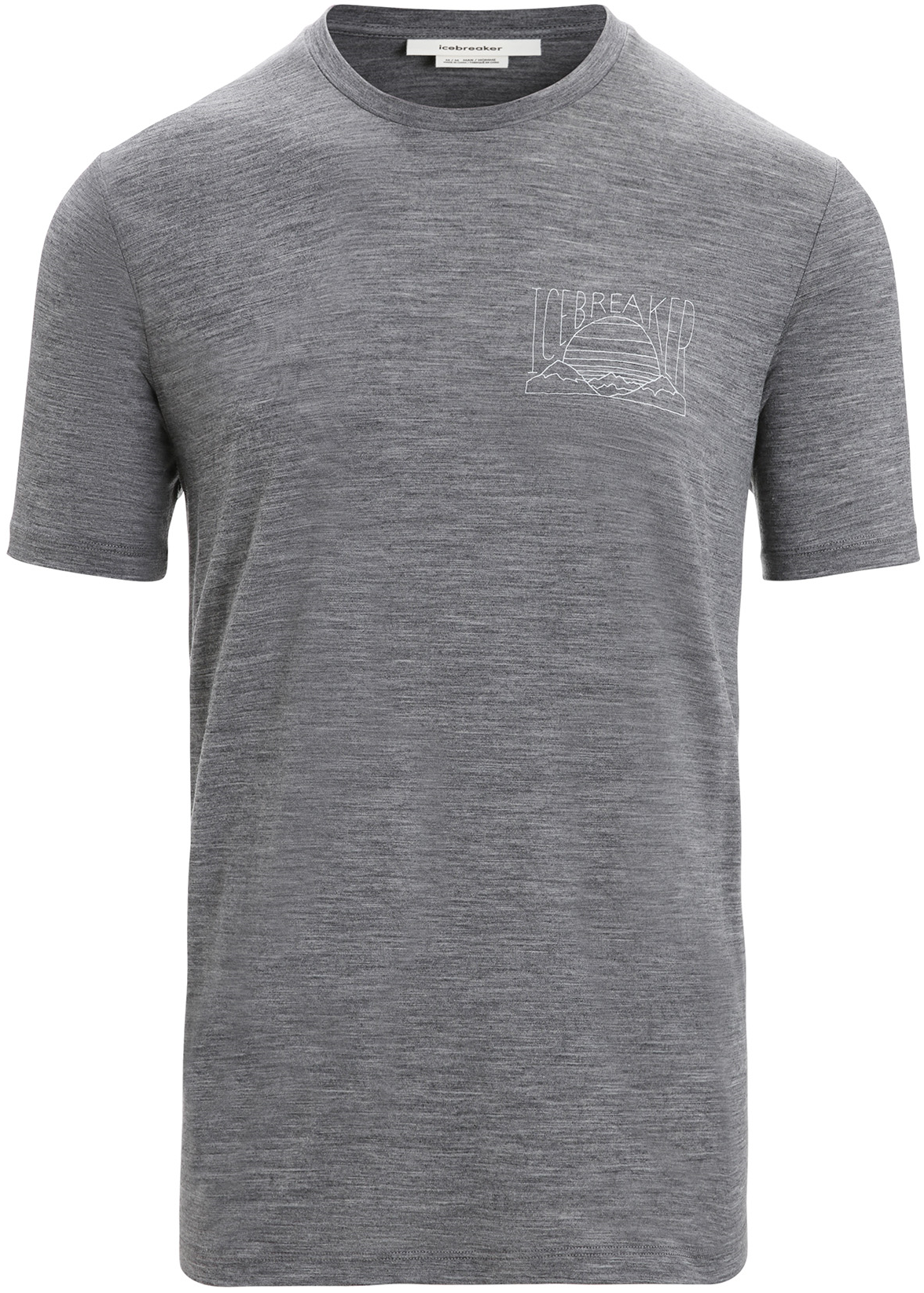 M's Tech Lite II SS Tee Gritstone Heather/Mountain Sunset