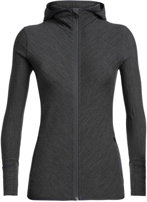 W's Descender LS Zip Hood Jet HTHR