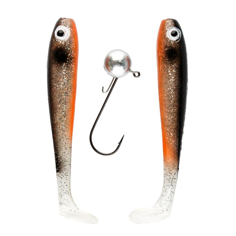 IFISH The Demon Shad 10cm 2-pack including Jig Head - Silver Sally
