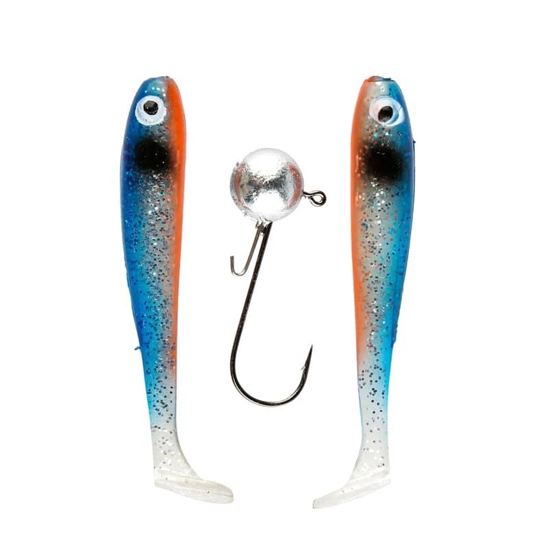 IFISH The Demon Shad 7cm 2-pack including Jig Head - Ghost Blue